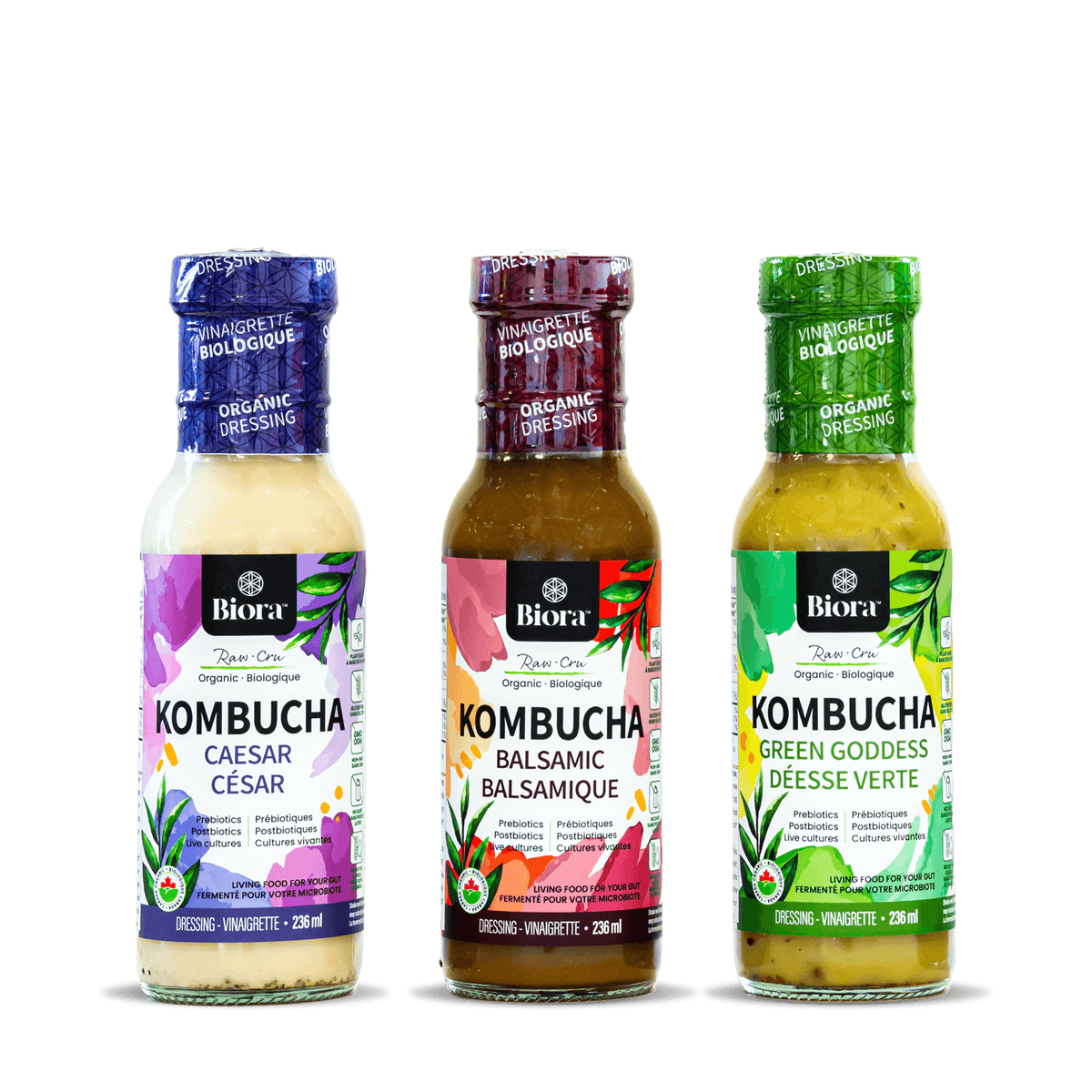 Biora's kombucha dressings
