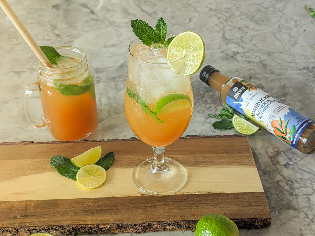 Mint Spritz with Kombucha Authentic Vinegar Recipe