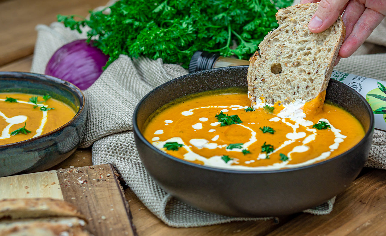 Vegan Butternut Soup with Apple Cider Vinegar Recipe