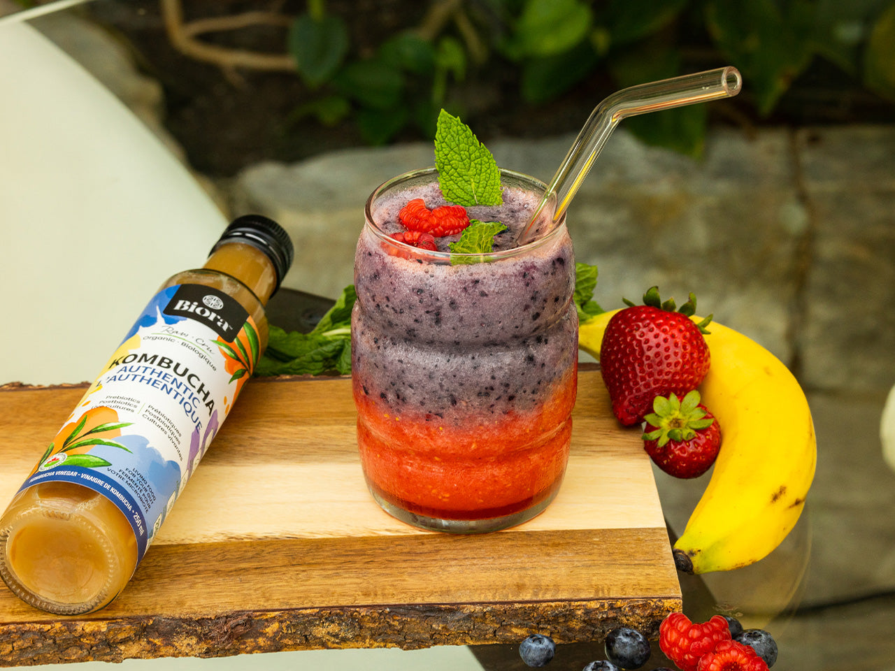 Biora's Kombucha Authentic Vinegar Fruit Smoothie