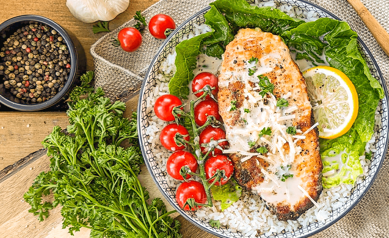 Crispy Panko Chicken with Caesar Dressing Recipe