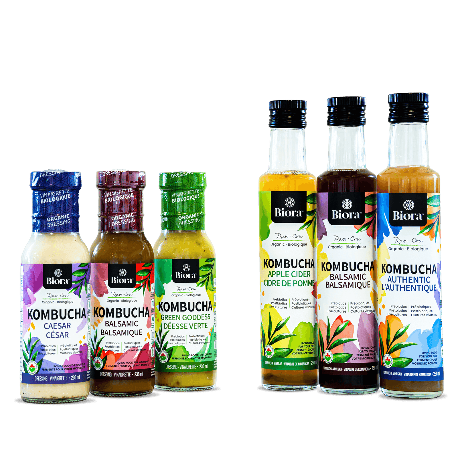 Biora's kombucha dressings and vinegars