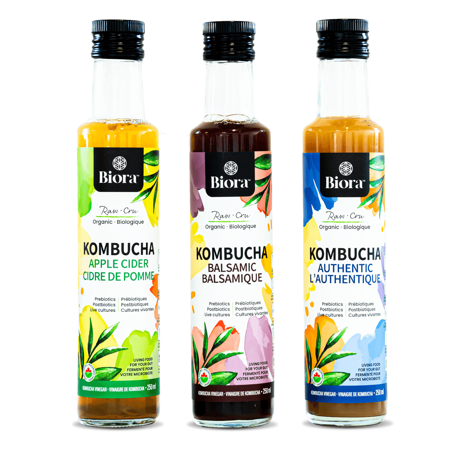 Biora's kombucha vinegars